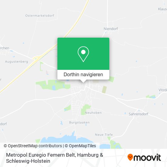 Metropol Euregio Femern Belt Karte