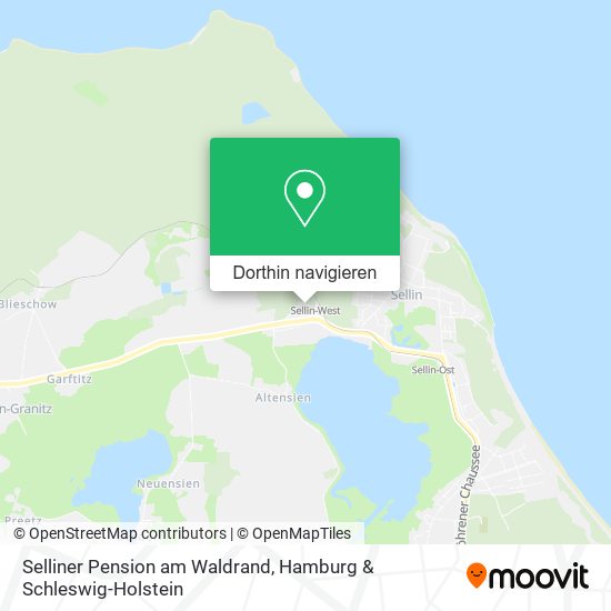 Selliner Pension am Waldrand Karte
