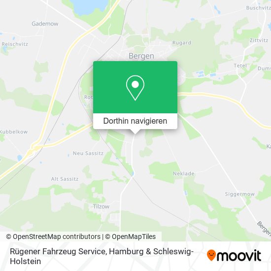 Rügener Fahrzeug Service Karte