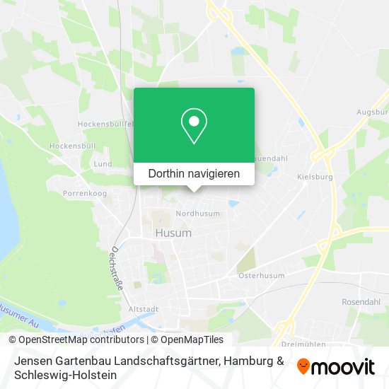 Jensen Gartenbau Landschaftsgärtner Karte