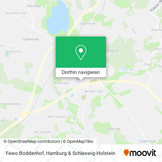 Fewo Boddenhof Karte