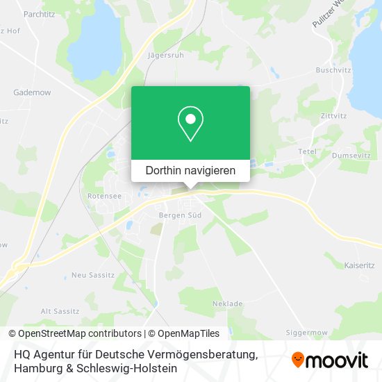 HQ Agentur für Deutsche Vermögensberatung Karte