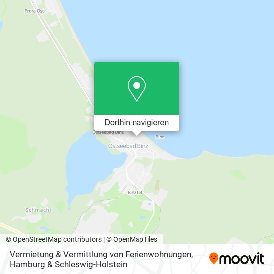 Vermietung & Vermittlung von Ferienwohnungen Karte