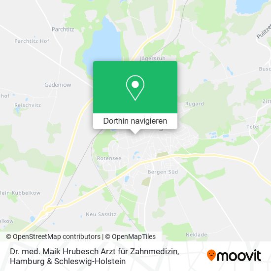 Dr. med. Maik Hrubesch Arzt für Zahnmedizin Karte