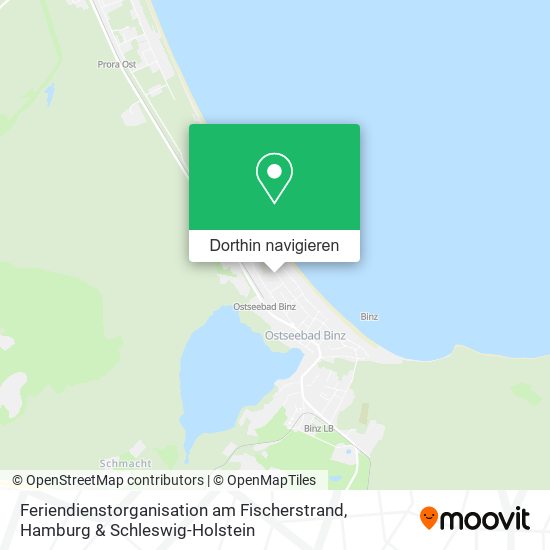 Feriendienstorganisation am Fischerstrand Karte