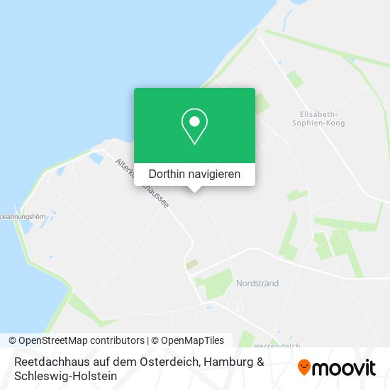 Reetdachhaus auf dem Osterdeich Karte