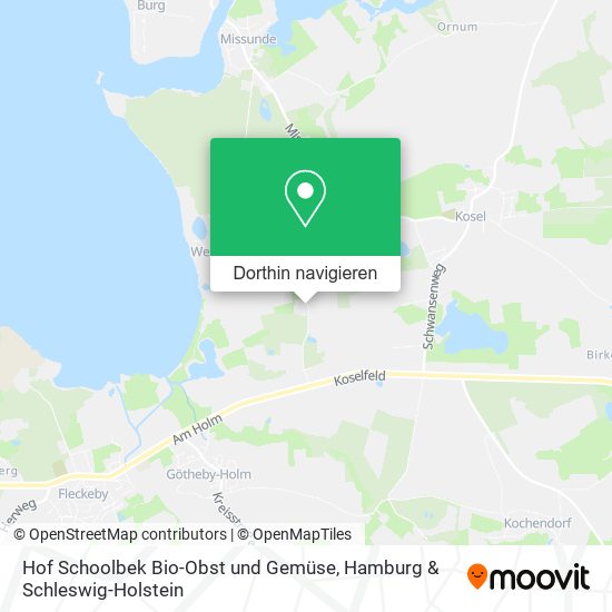 Hof Schoolbek Bio-Obst und Gemüse Karte