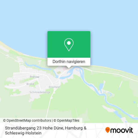 Strandübergang 23 Hohe Düne Karte