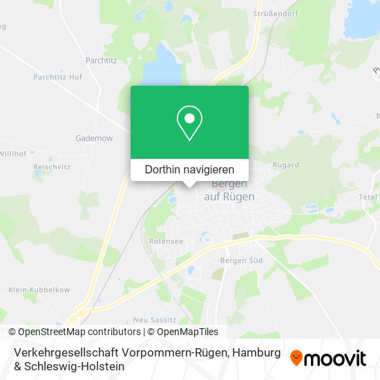 Verkehrgesellschaft Vorpommern-Rügen Karte
