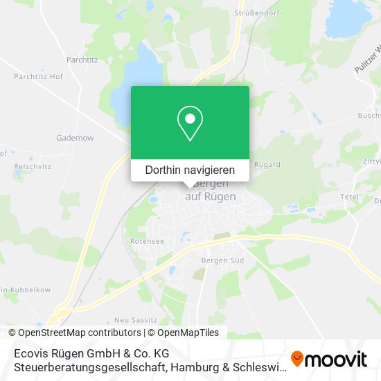 Ecovis Rügen GmbH & Co. KG Steuerberatungsgesellschaft Karte