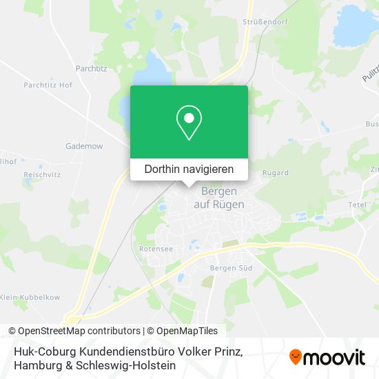 Huk-Coburg Kundendienstbüro Volker Prinz Karte
