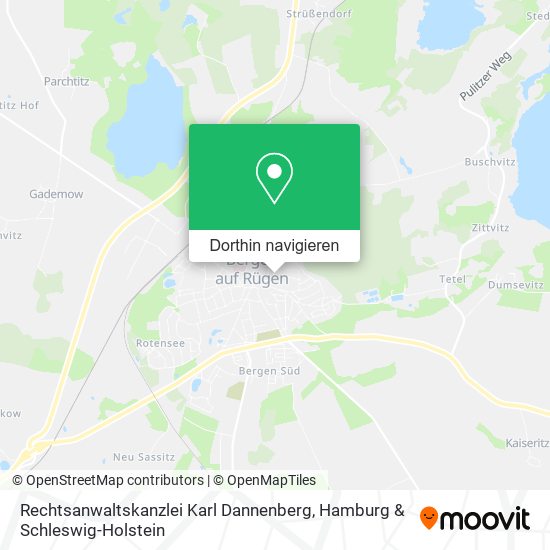 Rechtsanwaltskanzlei Karl Dannenberg Karte