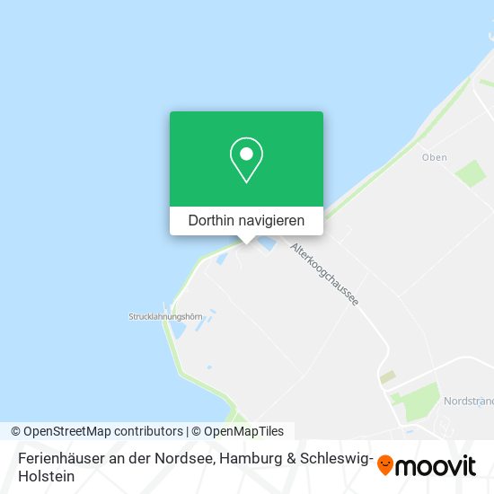 Ferienhäuser an der Nordsee Karte
