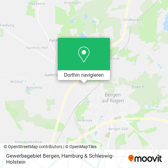 Gewerbegebiet Bergen Karte