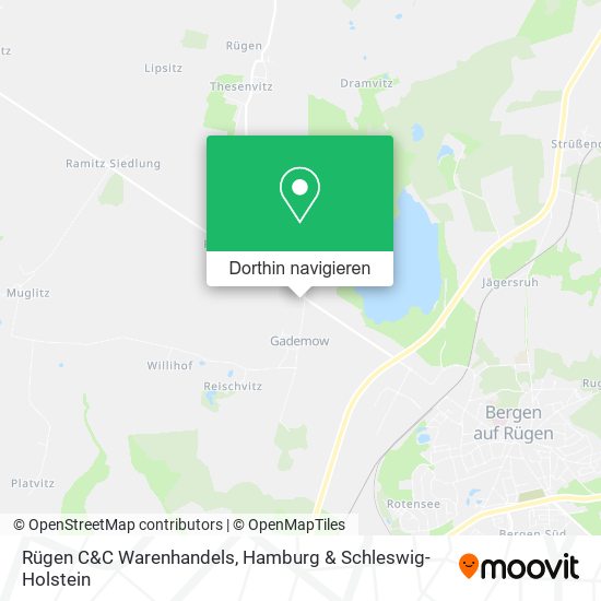 Rügen C&C Warenhandels Karte