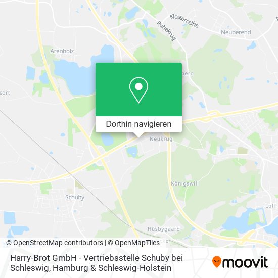 Harry-Brot GmbH - Vertriebsstelle Schuby bei Schleswig Karte
