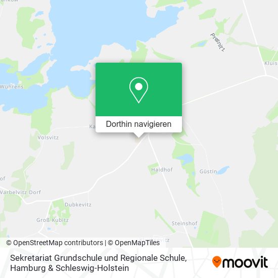 Sekretariat Grundschule und Regionale Schule Karte