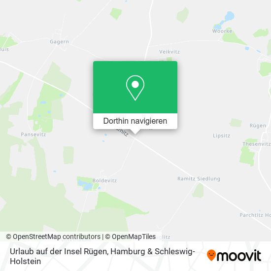 Urlaub auf der Insel Rügen Karte