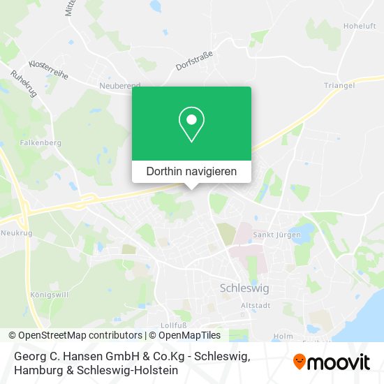 Georg C. Hansen GmbH & Co.Kg - Schleswig Karte