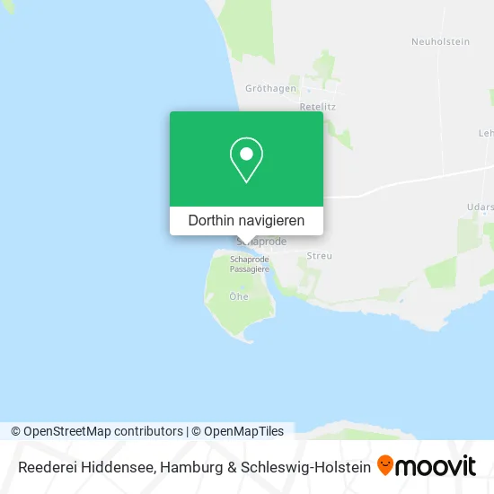 Reederei Hiddensee Karte
