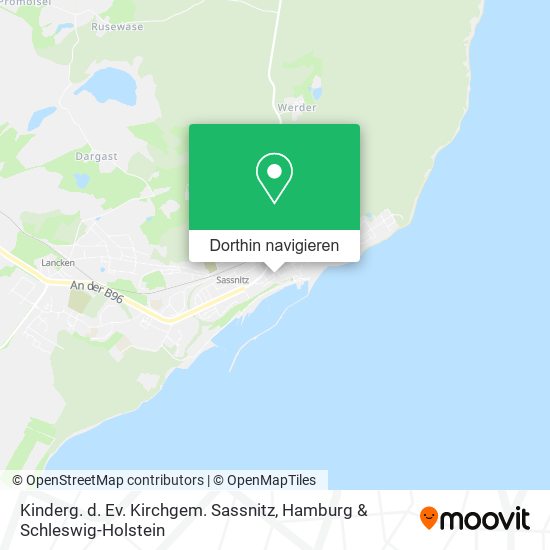 Kinderg. d. Ev. Kirchgem. Sassnitz Karte