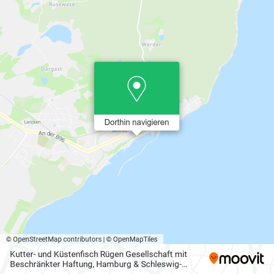 Kutter- und Küstenfisch Rügen Gesellschaft mit Beschränkter Haftung Karte