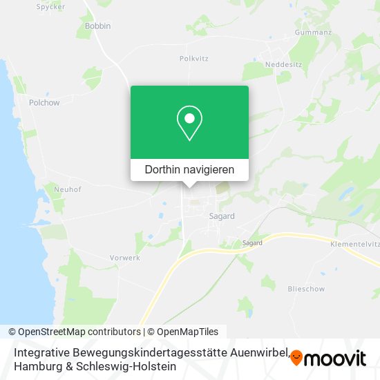 Integrative Bewegungskindertagesstätte Auenwirbel Karte