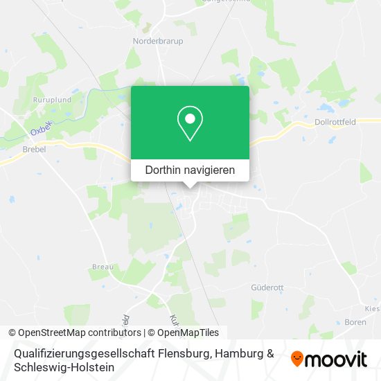 Qualifizierungsgesellschaft Flensburg Karte