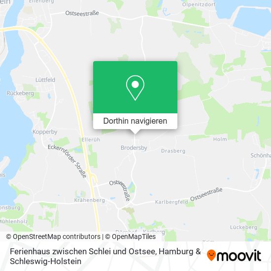 Ferienhaus zwischen Schlei und Ostsee Karte