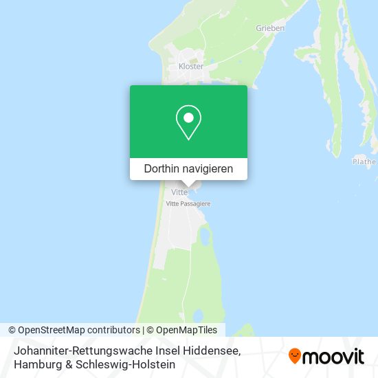 Johanniter-Rettungswache Insel Hiddensee Karte