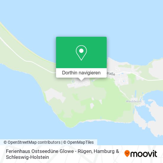 Ferienhaus Ostseedüne Glowe - Rügen Karte