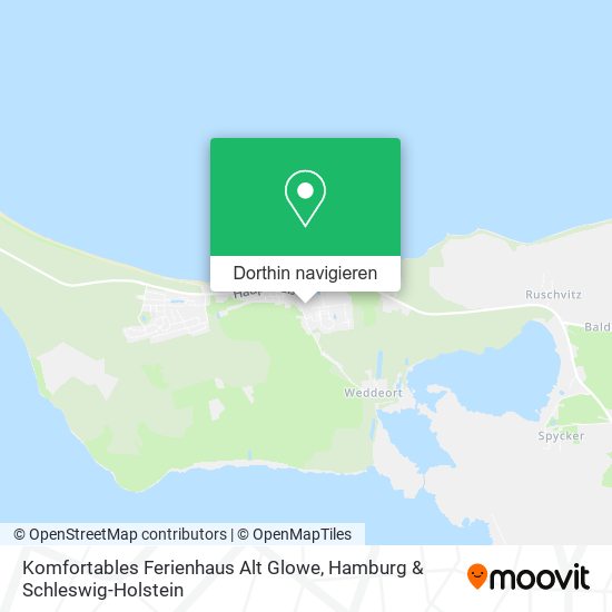 Komfortables Ferienhaus Alt Glowe Karte