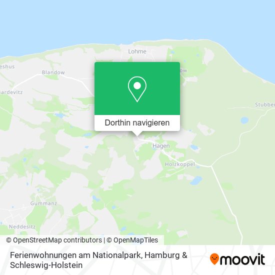 Ferienwohnungen am Nationalpark Karte