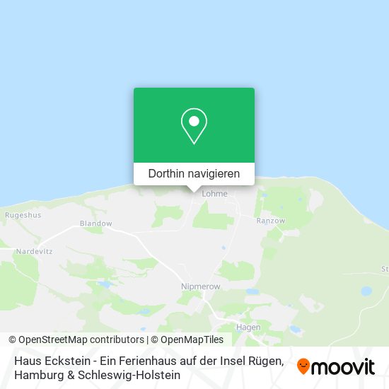 Haus Eckstein - Ein Ferienhaus auf der Insel Rügen Karte