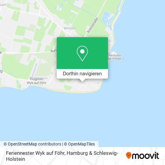 Feriennester Wyk auf Föhr Karte