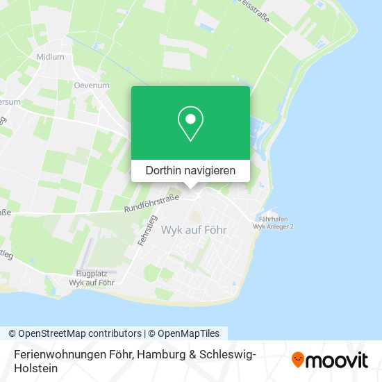 Ferienwohnungen Föhr Karte