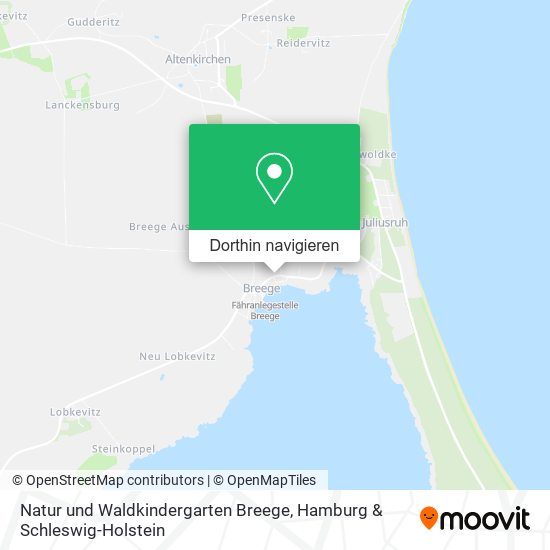 Natur und Waldkindergarten Breege Karte