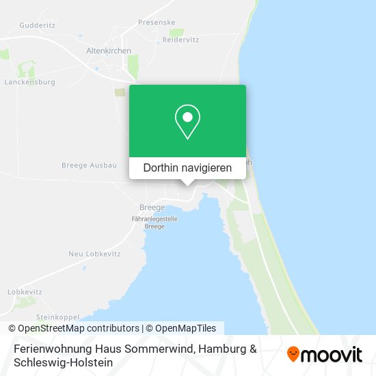 Ferienwohnung Haus Sommerwind Karte