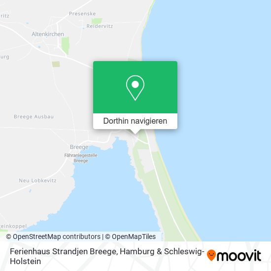 Ferienhaus Strandjen Breege Karte