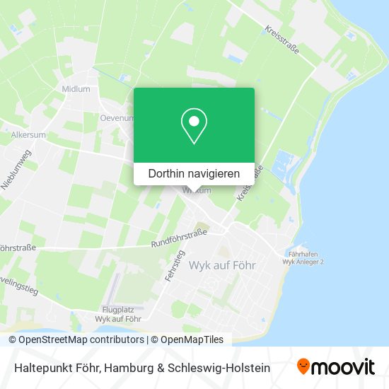 Haltepunkt Föhr Karte