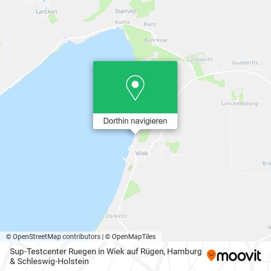 Sup-Testcenter Ruegen in Wiek auf Rügen Karte