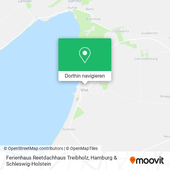 Ferienhaus Reetdachhaus Treibholz Karte
