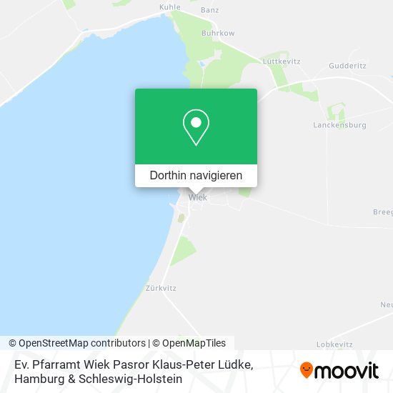 Ev. Pfarramt Wiek Pasror Klaus-Peter Lüdke Karte