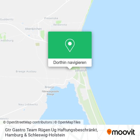 Gtr Gastro Team Rügen Ug Haftungsbeschränkt Karte