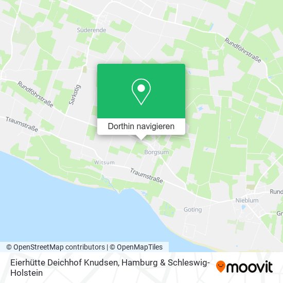 Eierhütte Deichhof Knudsen Karte