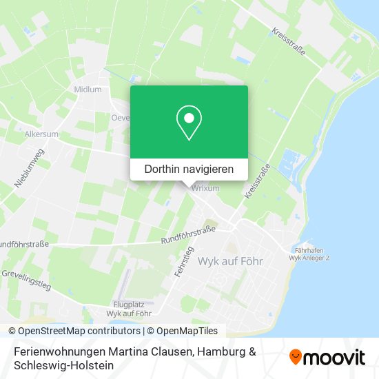 Ferienwohnungen Martina Clausen Karte