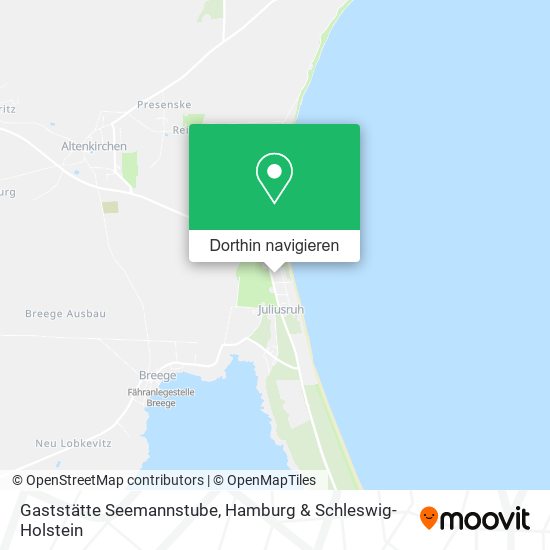 Gaststätte Seemannstube Karte