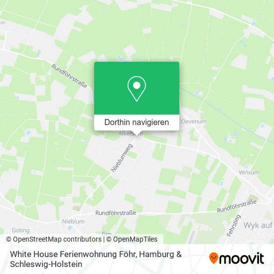 White House Ferienwohnung Föhr Karte