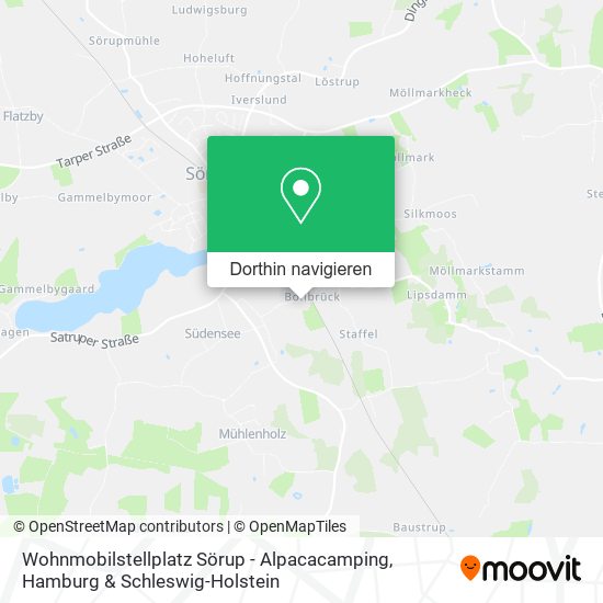 Wohnmobilstellplatz Sörup - Alpacacamping Karte