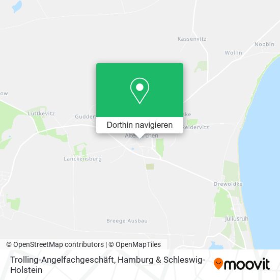 Trolling-Angelfachgeschäft Karte